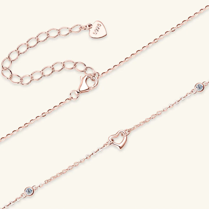 Moissanite Heart Necklace
