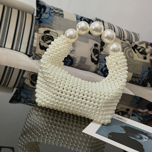Handwoven Pearl Beaded Bag