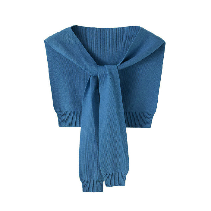 Women's Cored Yarn Knitted Shawl Spring Autumn Outerwear Waistcoat