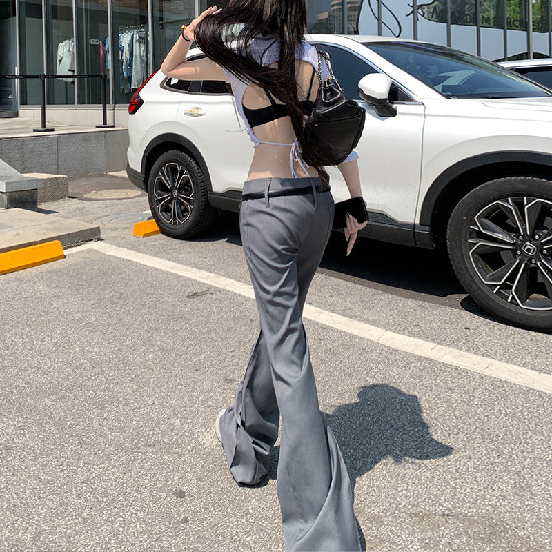 Grey Suit Trousers