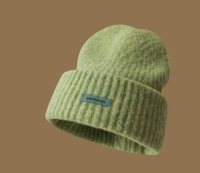 Girls Loose Design Woolen Cap Slimming Face-looking Small Warm Hat