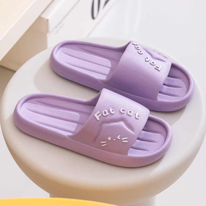 Home Slippers Home Cute Cartoon Wear-resistant Breathable EVA Slippers