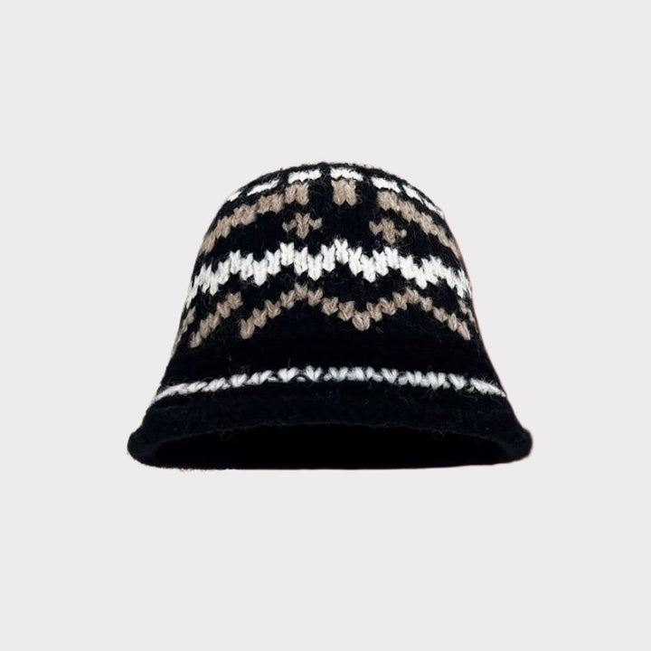 Knitted Pattern Hand-woven Woolen Cap
