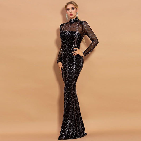 Elegant Sequin Party Dress