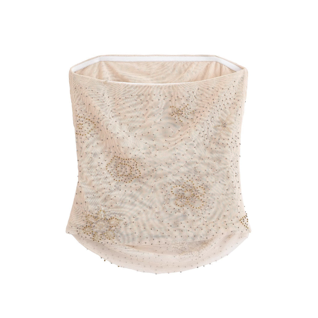 Women's Beaded Top Skirt Set