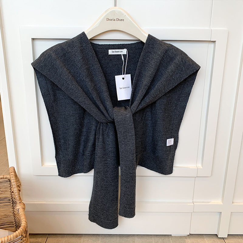 All-match Scarf Outer Wool Detachable Collar Shoulder