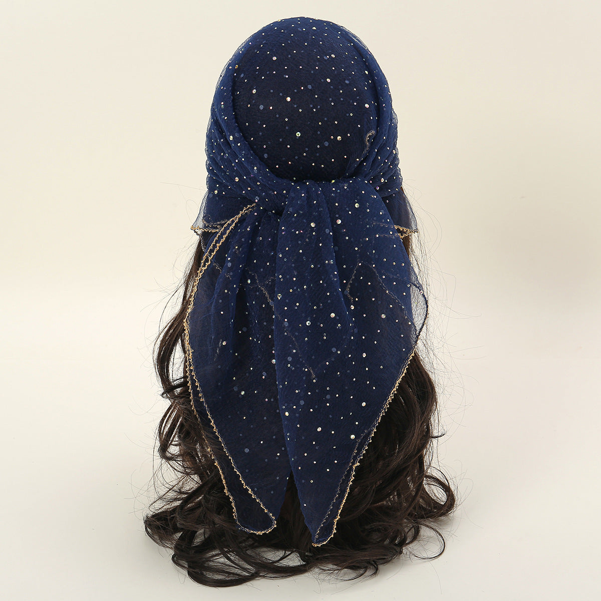 Hot Drilling Temperament Wild Fashion Decorative Silk Scarf