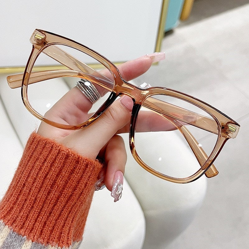 Anti-blue Light Glasses Fashion Large Rim Myopia Glasses