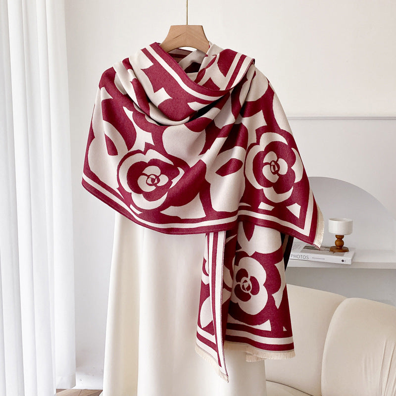 Air-conditioned Room Warm Scarf Versatile High-grade Mom Scarf