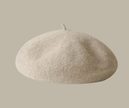 All-match Face Slimming Bucket Hat Warm Knitted Hat Beret