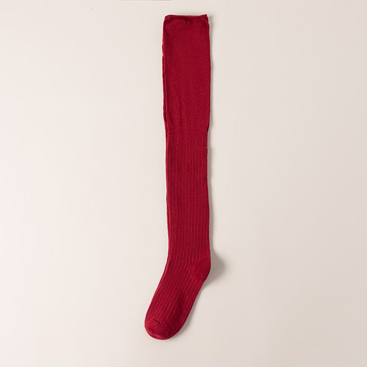 Autumn And Winter Stitching Over Knee Thigh High Socks