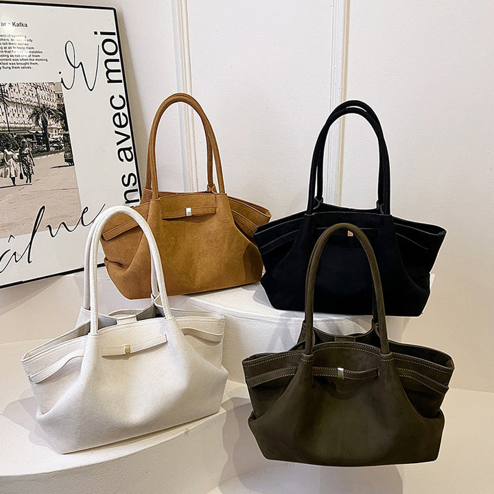 Chic Retro Suede Handbag