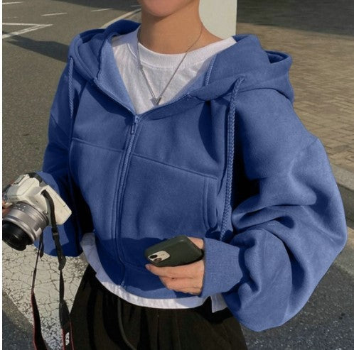 Autumn And Winter Loose Fashion Solid Color Lazy Tops