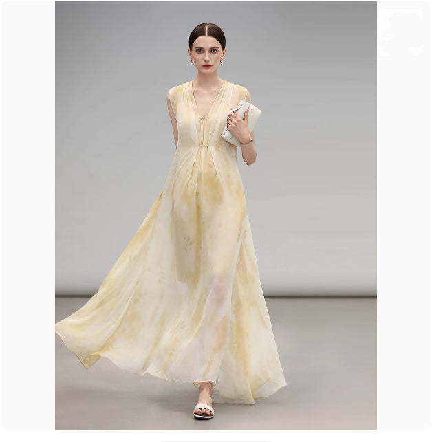 Gentle Irregular Swing Skirt Vacation Style