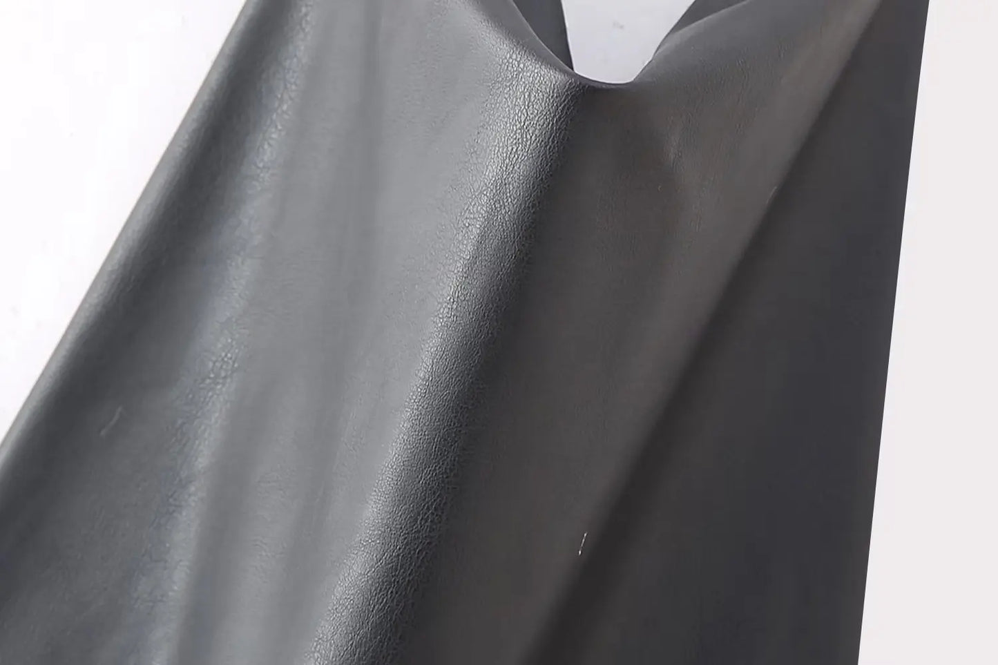 Chic Fake Leather Mini Dress