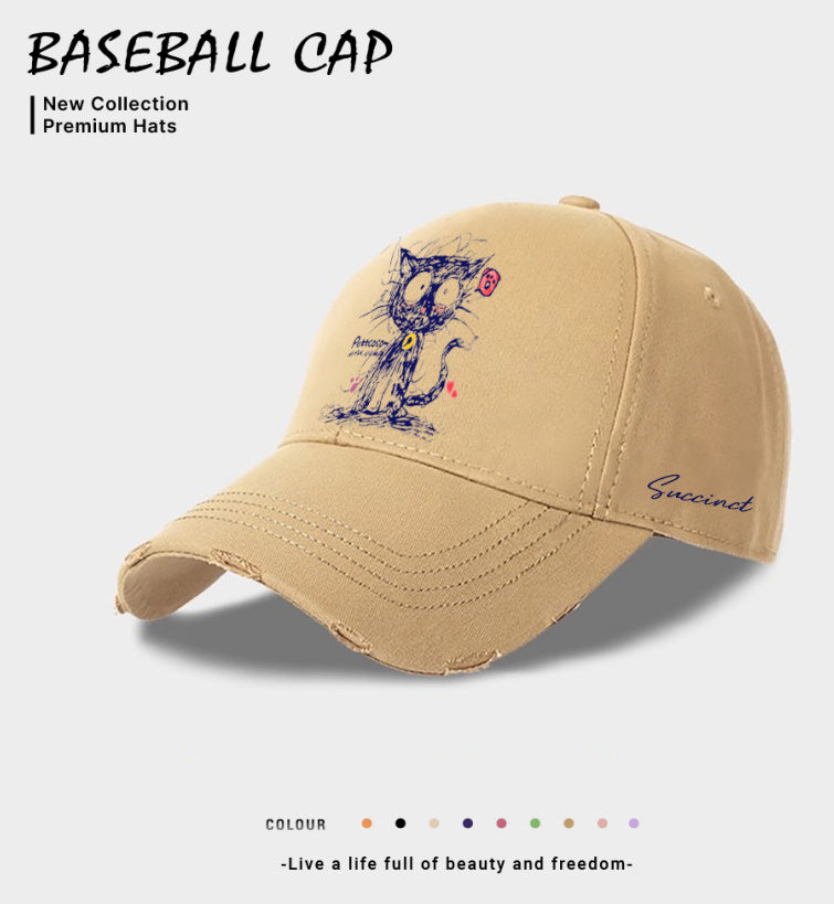 European And American Style Casual Baseball Cap For Women