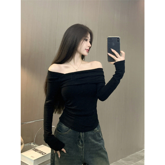 Pure Hot Girl De Long-sleeved Bottoming Shirt
