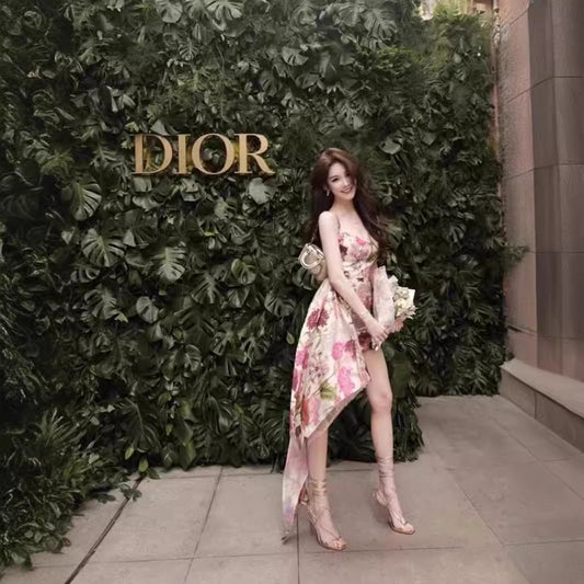 Elegant Ribbon Satin Two Piece Set