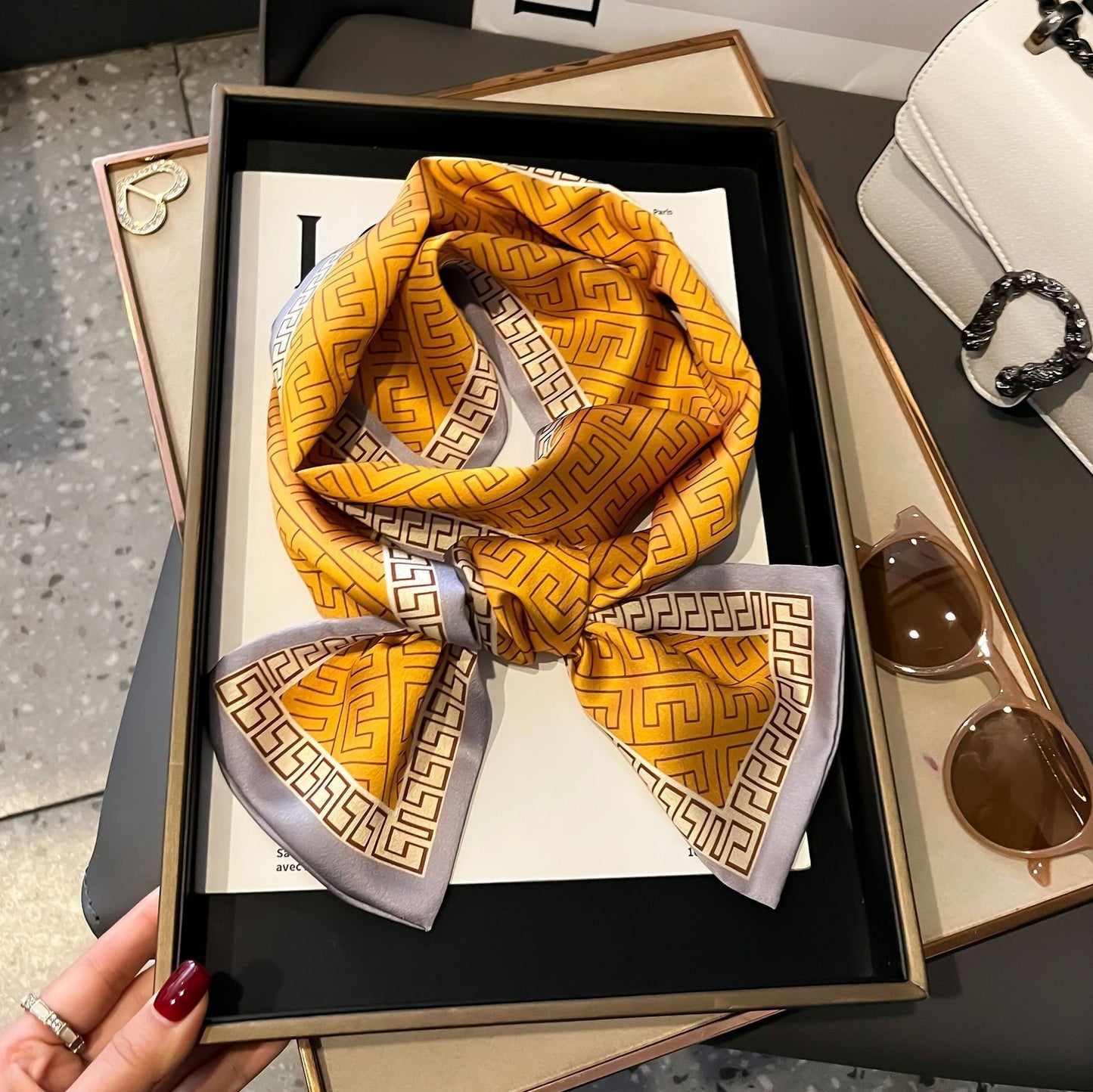 Fashion Silk High-grade Shawl Scarf