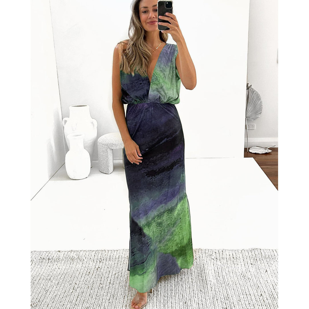 Backless Flowy Vacation Dress