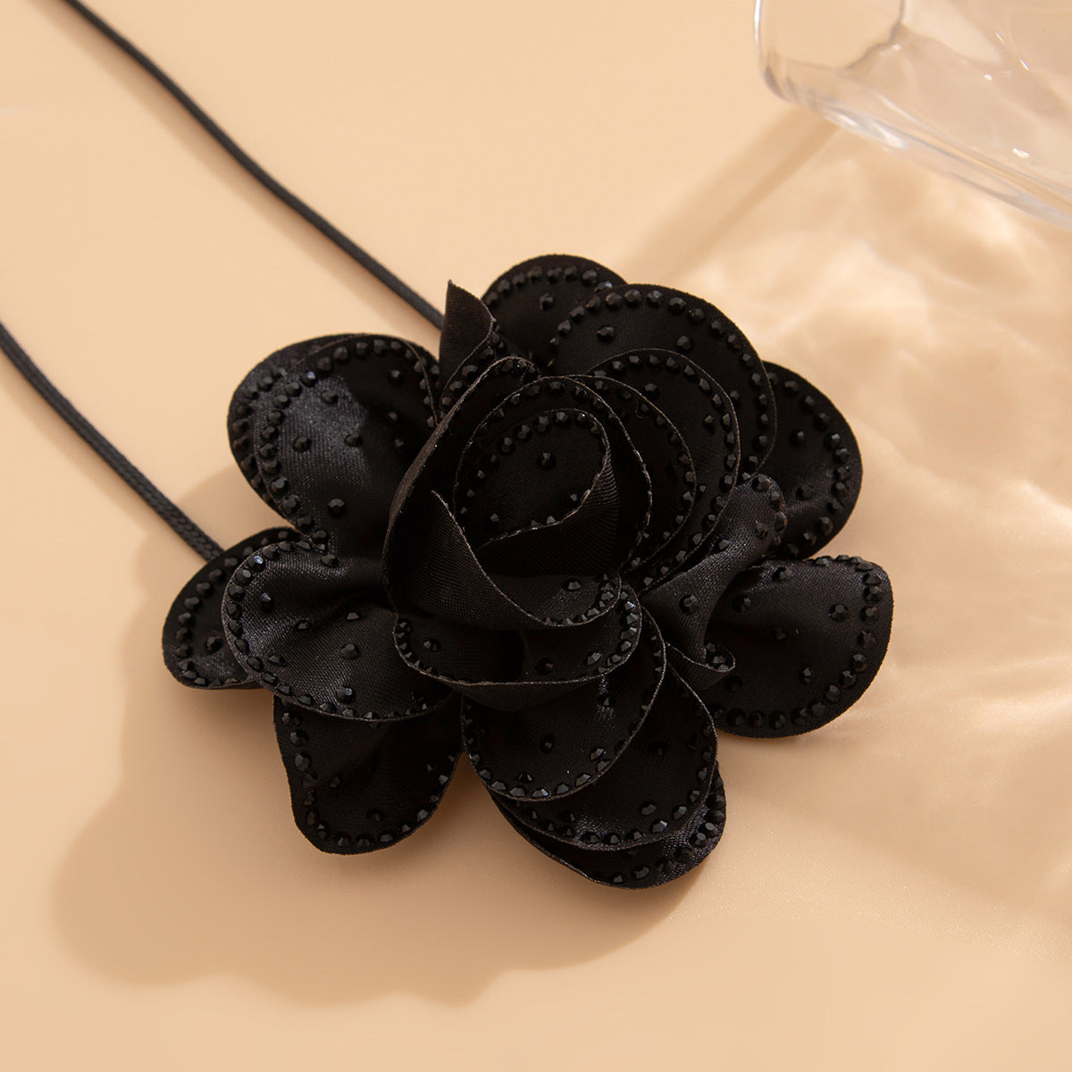Black Rose Choker Necklace
