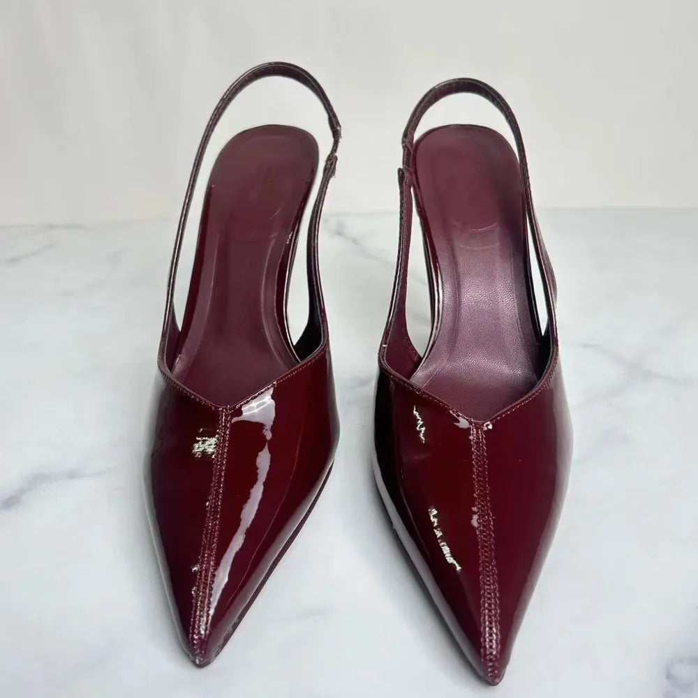 Slingback Point Toe Stiletto Pumps