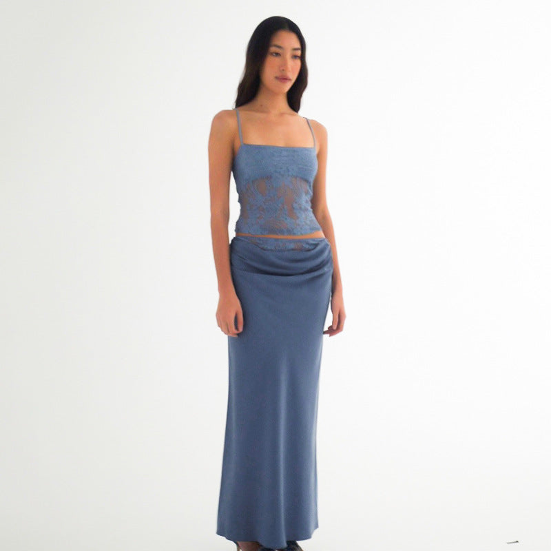 Chic Pleated Bodycon Two Piece Outfit