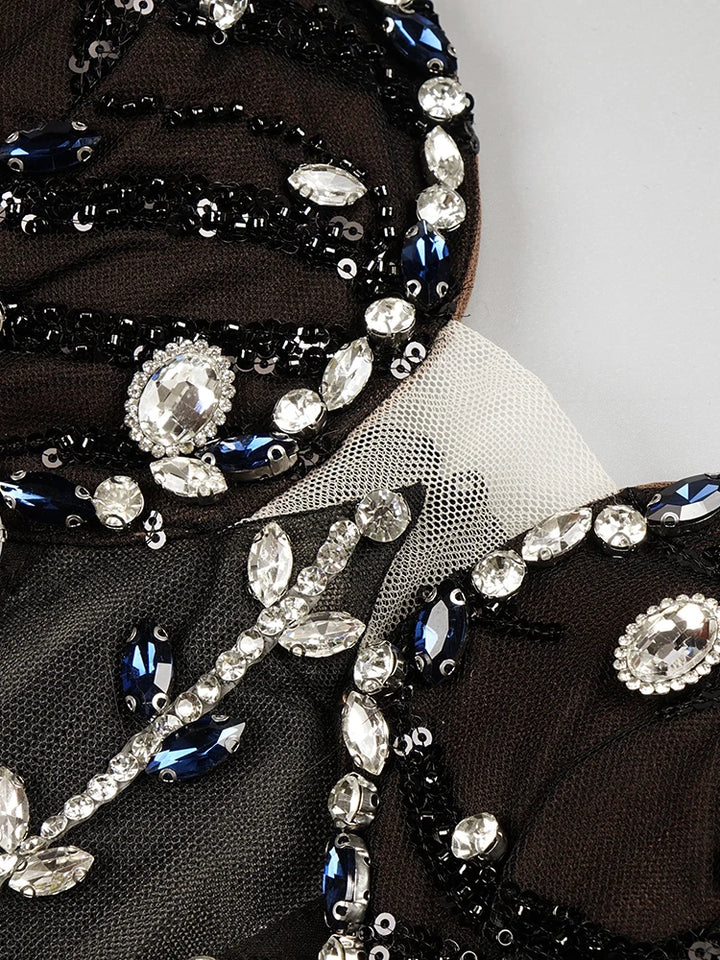 Strapless Black Party Dress