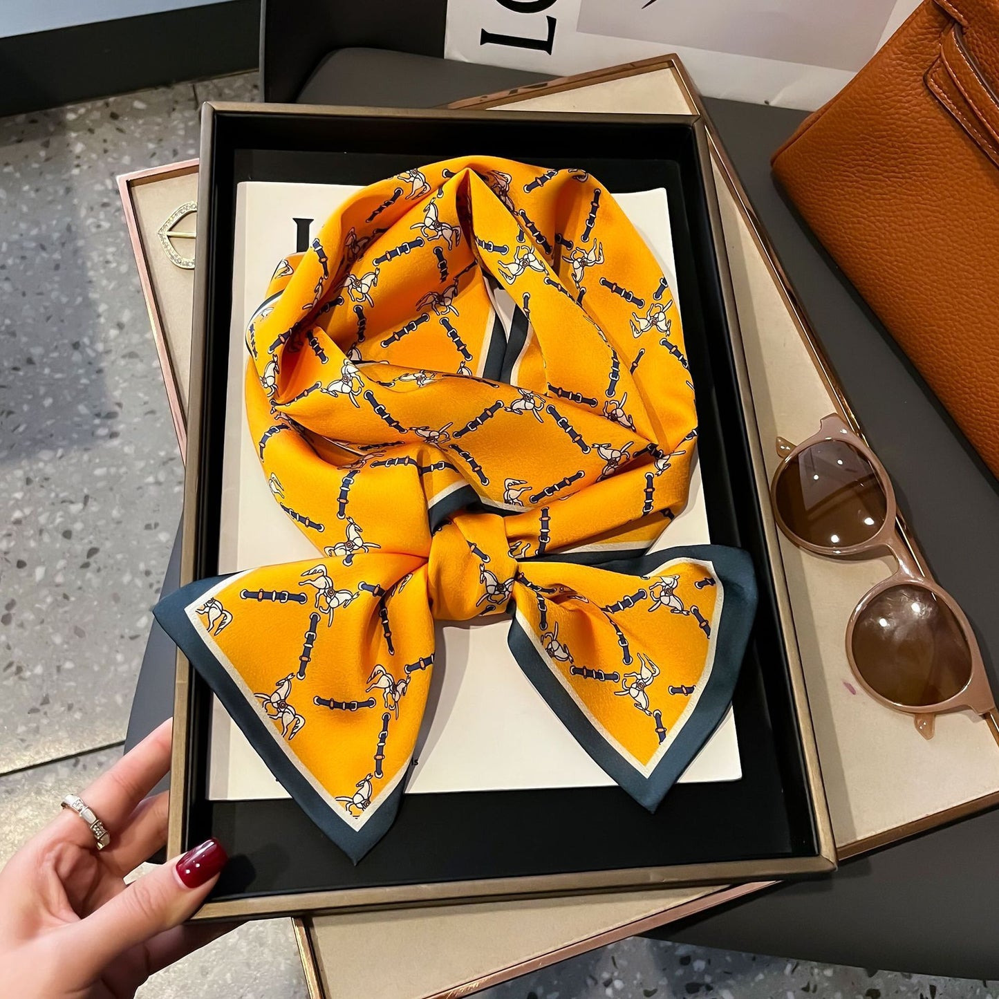 Fashion Silk High-grade Shawl Scarf