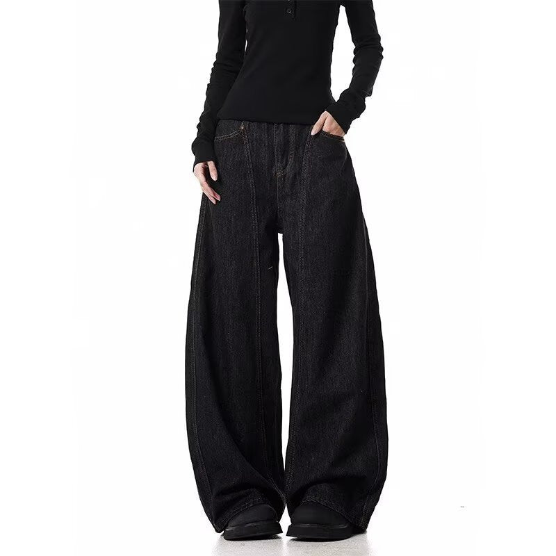 American Retro Machete Profile Fashion Brand Cowboy Loose Wide Leg Pants