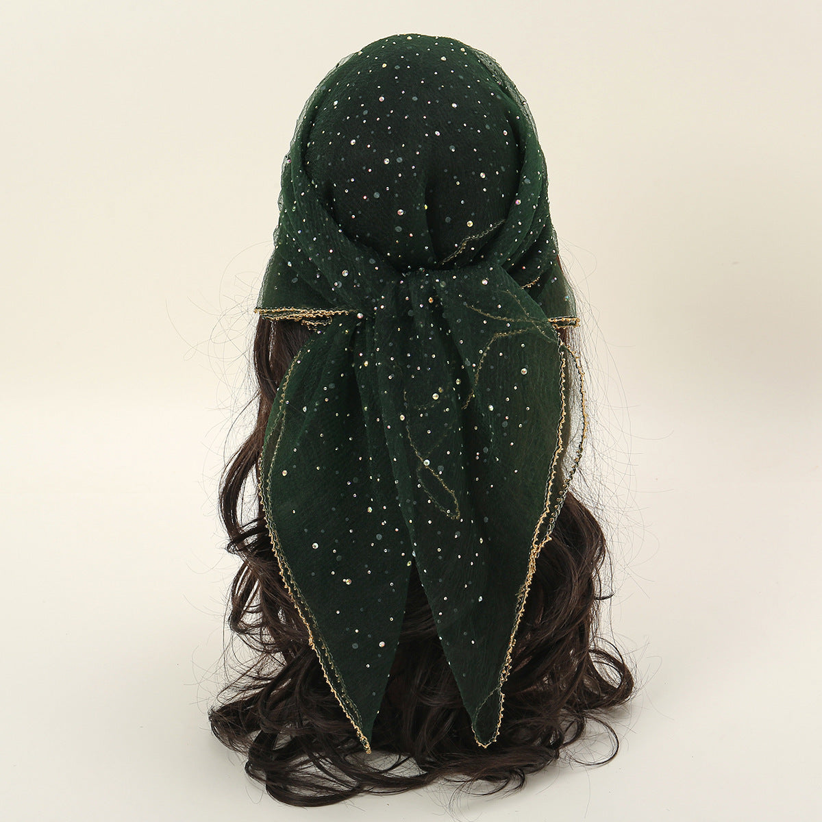 Hot Drilling Temperament Wild Fashion Decorative Silk Scarf