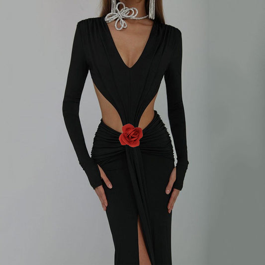 Luxury Flower Detail Dress