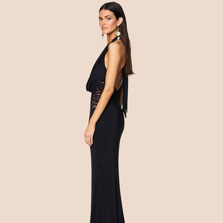 Elegant Halter Evening Dress