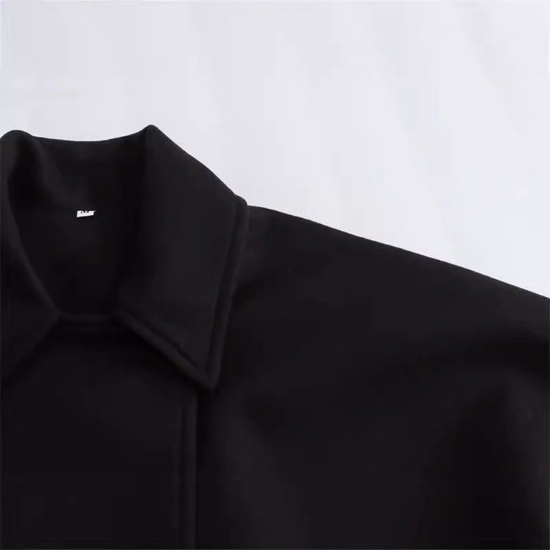 Everyday Luxe Khaki Lapel Jacket