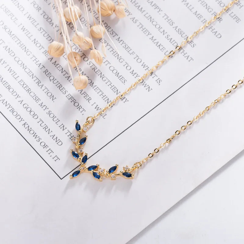 Sterling Silver Antler Necklace