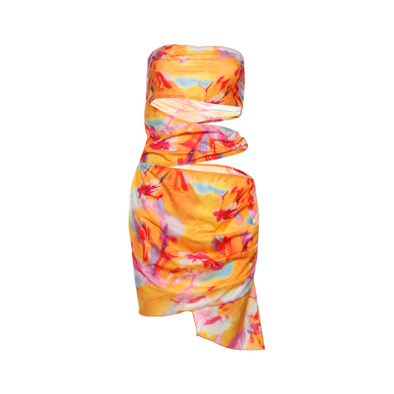 Backless Bodycon Tube Dress