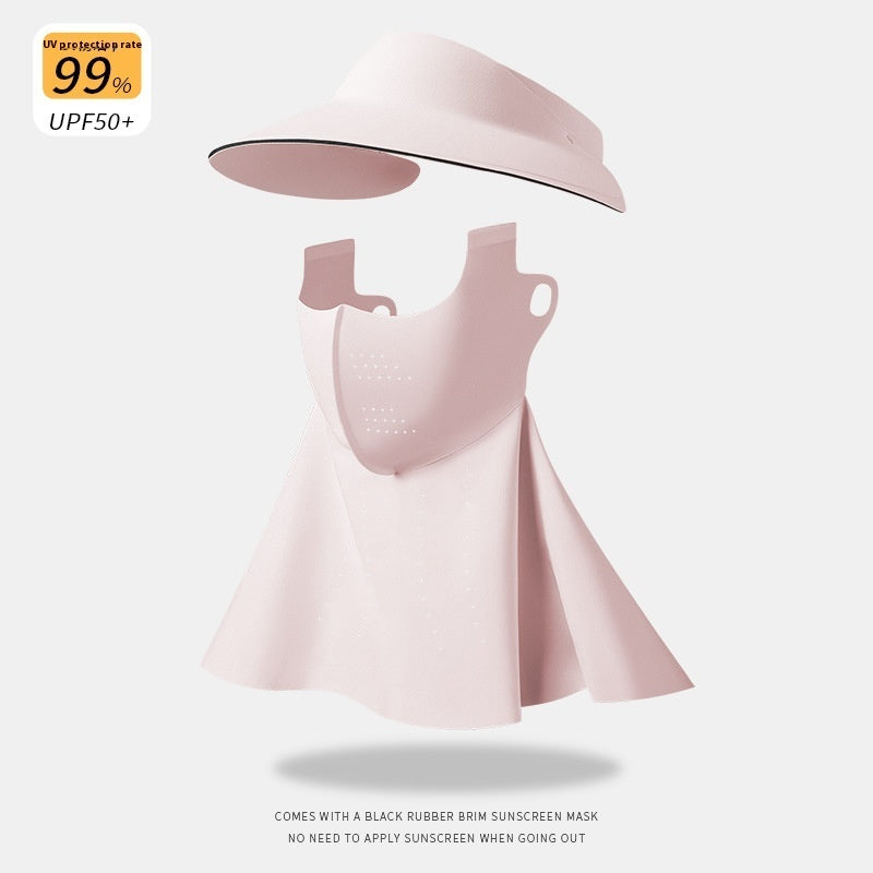 Air Top Sun Hat Women's UV Protection Summer Face Mask Face Mask
