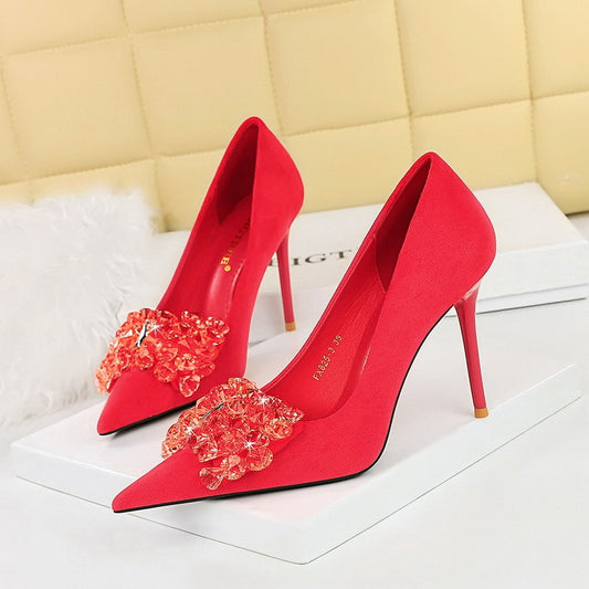 Elegant Suede Stilettos heels