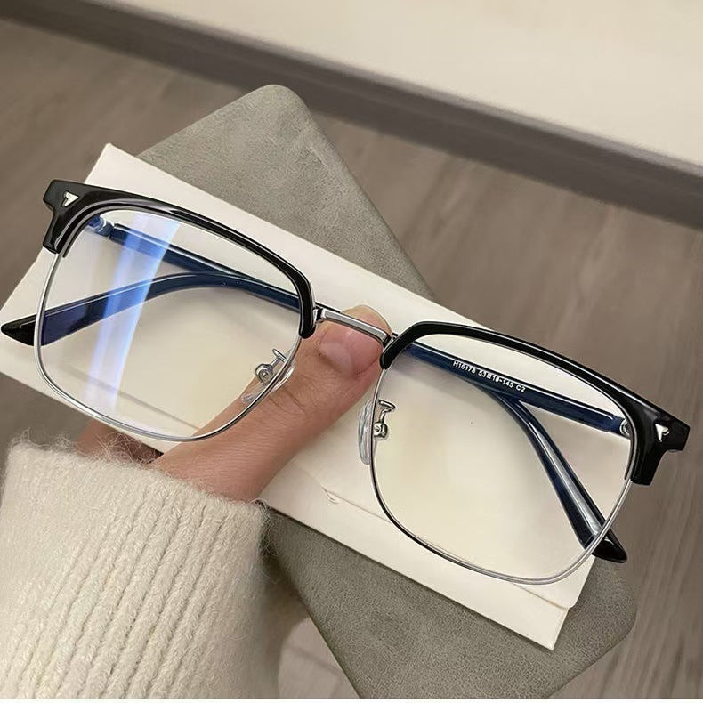 Korean Version HD Eye Protection Anti-Blue Ray Plain Glasses