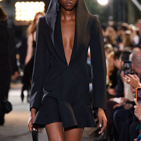 Fresh Style Solid Color Dress