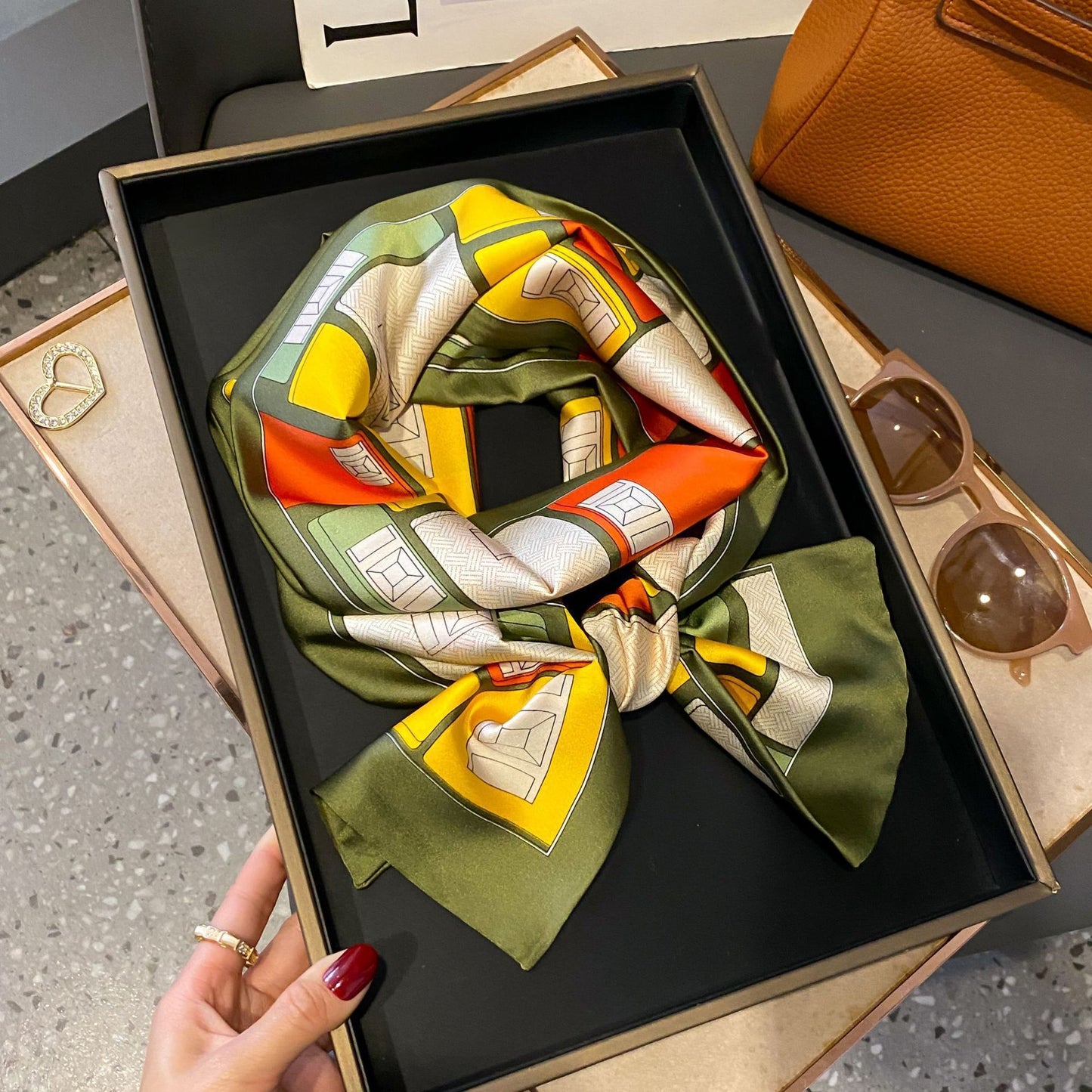 Fashion Silk High-grade Shawl Scarf