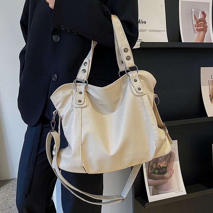Casual Crossbody Bucket Tote