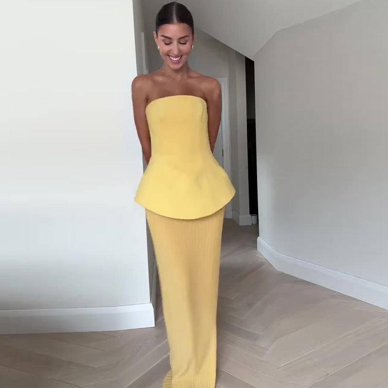 Elegant High-Waist Skirt Set