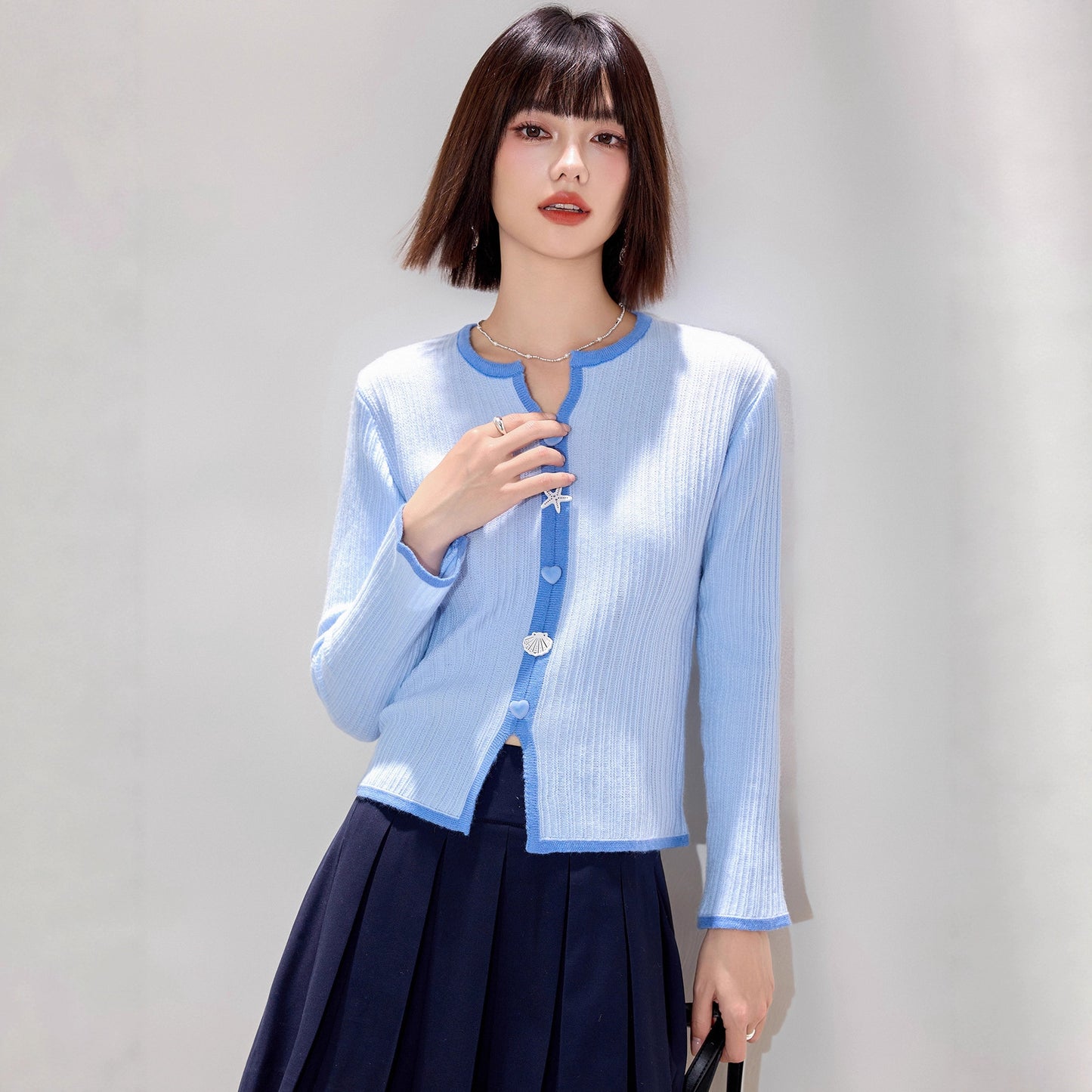 Chic Knit Cardigan Layering Top