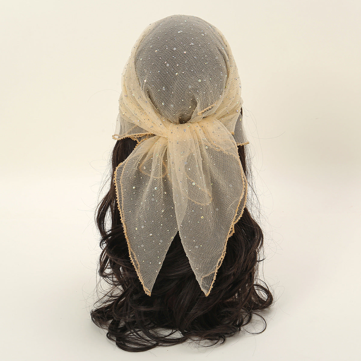 Hot Drilling Temperament Wild Fashion Decorative Silk Scarf