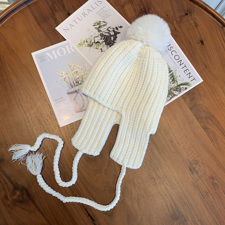Warm Korean Style Ear Protection Parent-child Flying Baby Wool Men's And Women's Hats