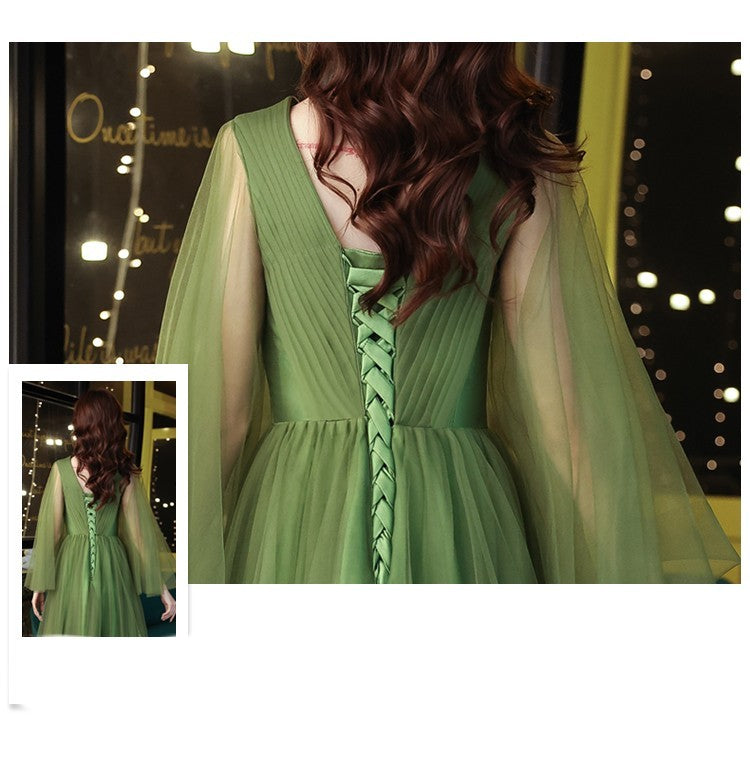 Luxury Green Evening Gown