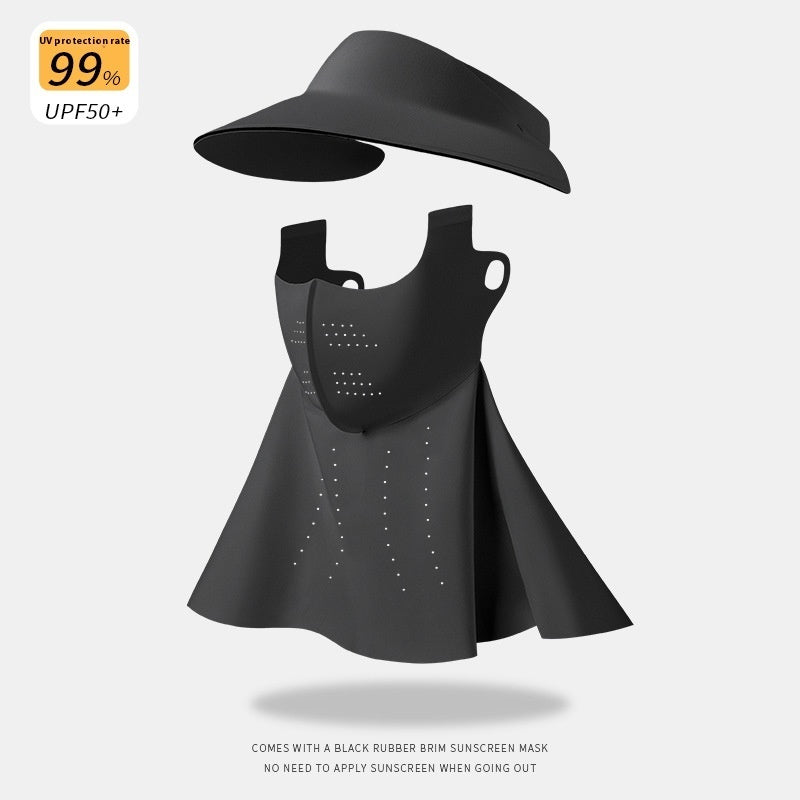 Air Top Sun Hat Women's UV Protection Summer Face Mask Face Mask