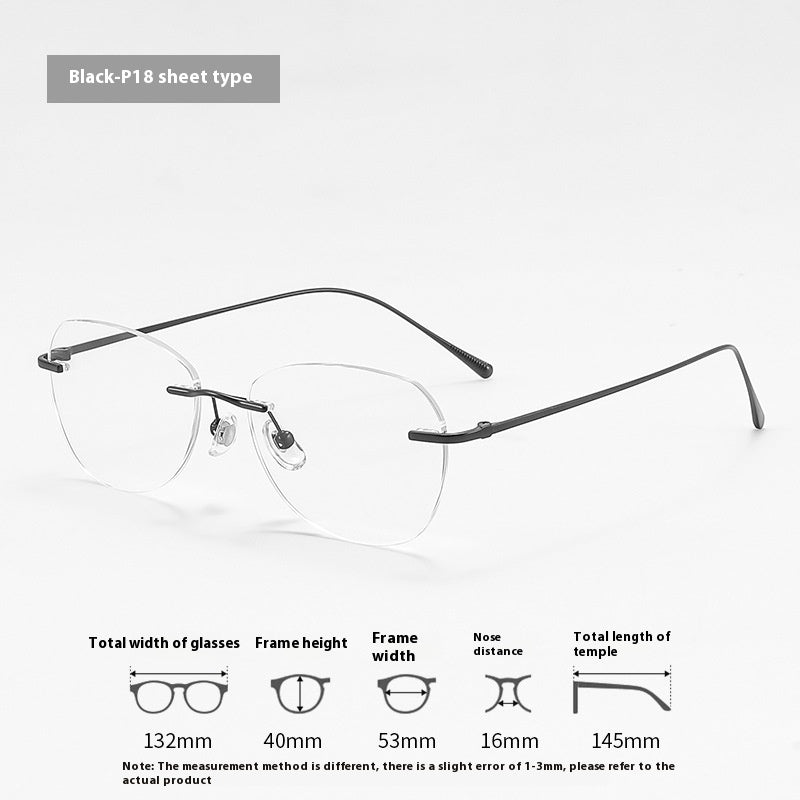 Fashion Graceful Personality Frameless Glasses Women