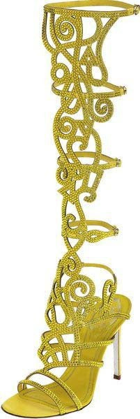 Suede hot diamond laser hollowed Roman sandals